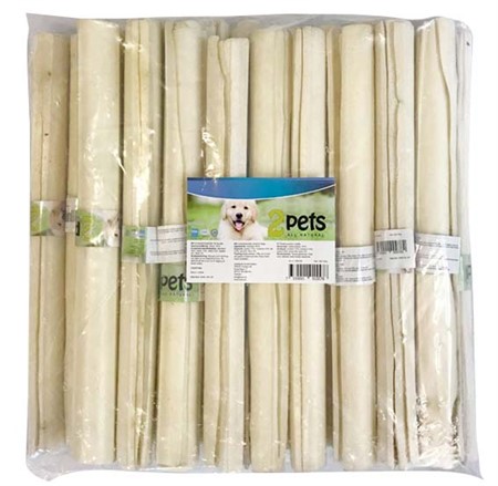 2pets Tuggrulle vit, 25 cm/ 20 mm, 90-100g